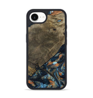iPhone 16e Wood Phone Case - Daron (Teal & Gold, 802461)