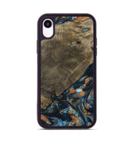 iPhone Xr Wood Phone Case - Daron (Teal & Gold, 802461)