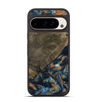 Pixel 10 Wood Phone Case - Daron (Teal & Gold, 802461)
