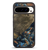 Pixel 10 Pro XL Wood Phone Case - Daron (Teal & Gold, 802461)
