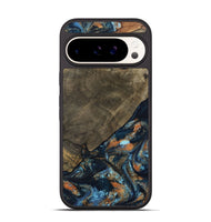 Pixel 9 Pro Wood Phone Case - Daron (Teal & Gold, 802461)