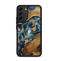 Galaxy S22 Plus Wood Phone Case - Teddy (Teal & Gold, 802462)