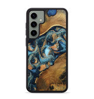 Galaxy S24 Plus Wood Phone Case - Teddy (Teal & Gold, 802462)
