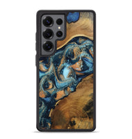 Galaxy S25 Ultra Wood Phone Case - Teddy (Teal & Gold, 802462)