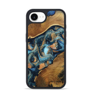 iPhone 16e Wood Phone Case - Teddy (Teal & Gold, 802462)