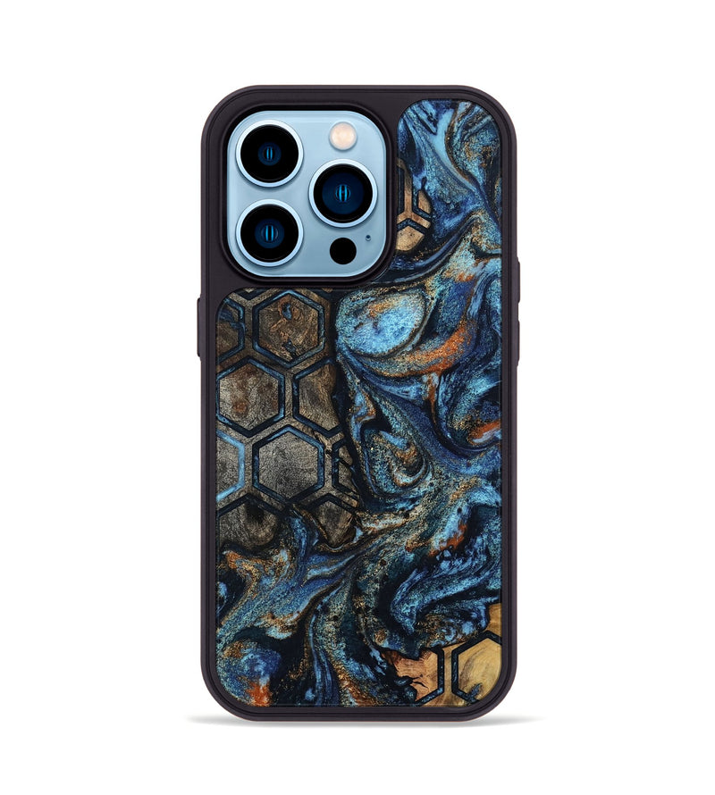 iPhone 14 Pro Wood Phone Case - Arlie (Pattern, 802465)