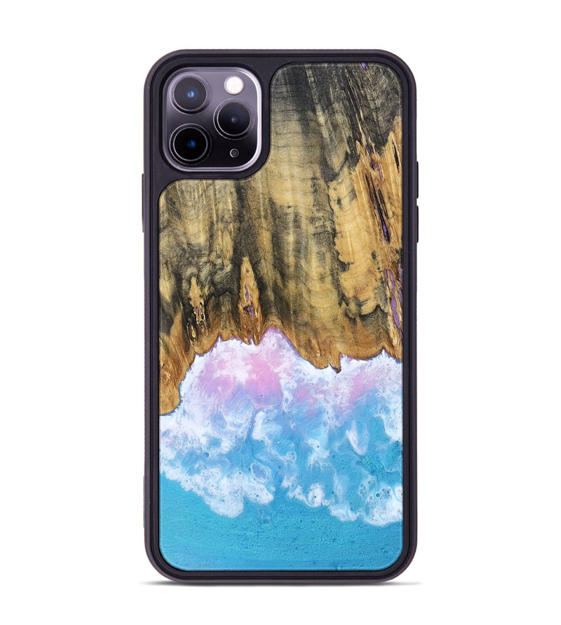 iPhone 11 Pro Max Wood Phone Case - Grey (Coastal, 802469)