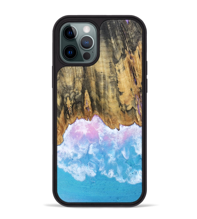 iPhone 12 Pro Max Wood Phone Case - Grey (Coastal, 802469)