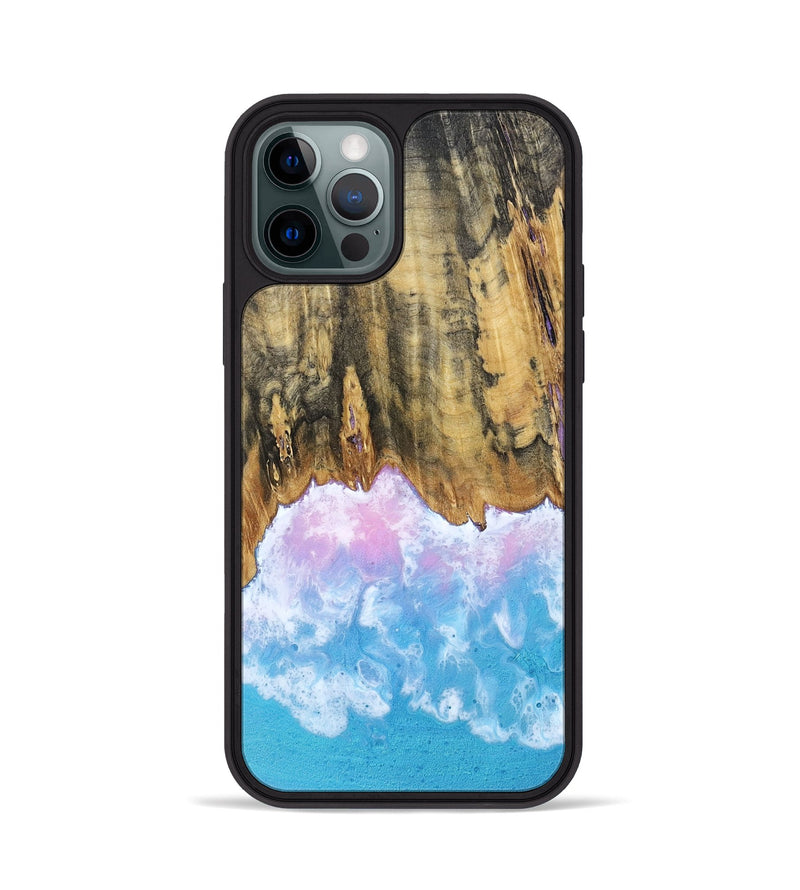 iPhone 12 Pro Wood Phone Case - Grey (Coastal, 802469)