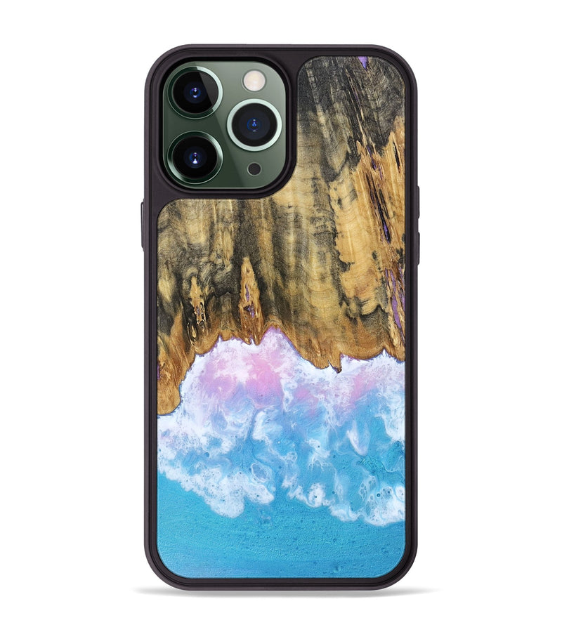 iPhone 13 Pro Max Wood Phone Case - Grey (Coastal, 802469)