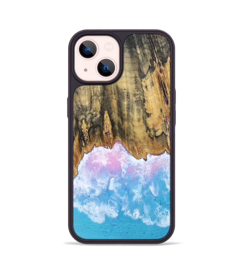 iPhone 14 Wood Phone Case - Grey (Coastal, 802469)