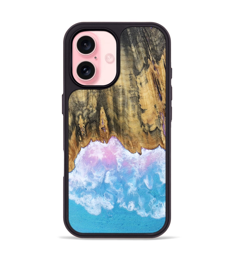 iPhone 16 Wood Phone Case - Grey (Coastal, 802469)