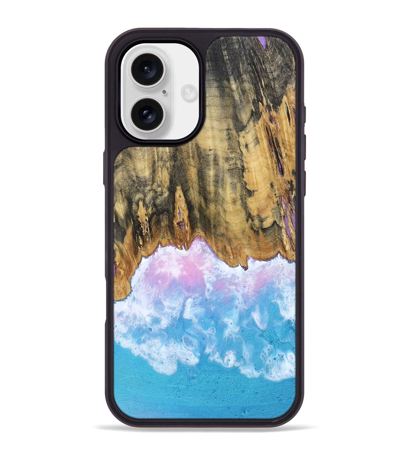 iPhone 16 Plus Wood Phone Case - Grey (Coastal, 802469)