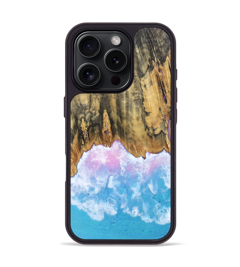 iPhone 16 Pro Wood Phone Case - Grey (Coastal, 802469)
