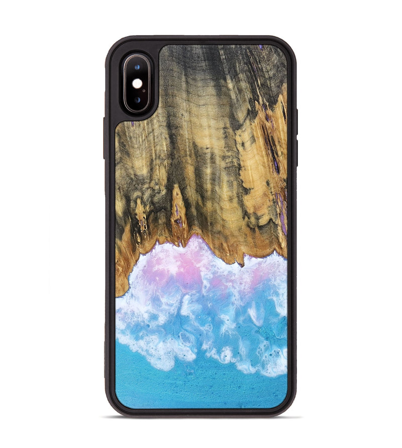 iPhone Xs Max Wood Phone Case - Grey (Coastal, 802469)