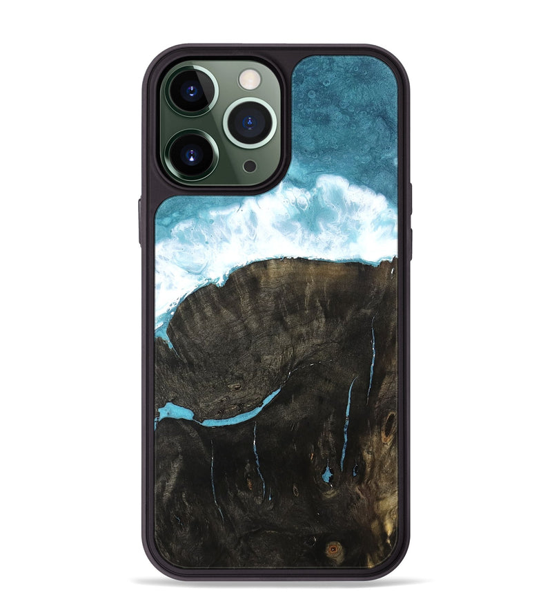 iPhone 13 Pro Max Wood Phone Case - Ocean (Coastal, 802474)