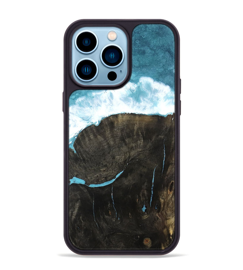 iPhone 14 Pro Max Wood Phone Case - Ocean (Coastal, 802474)