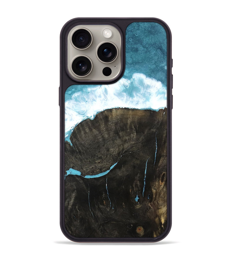 iPhone 15 Pro Max Wood Phone Case - Ocean (Coastal, 802474)
