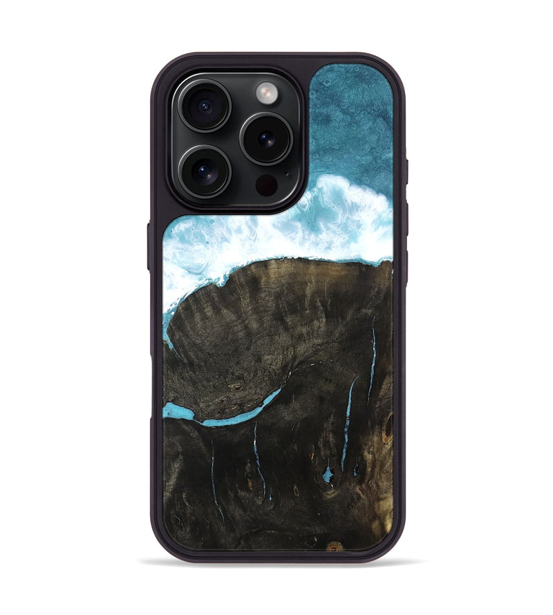 iPhone 16 Pro Wood Phone Case - Ocean (Coastal, 802474)