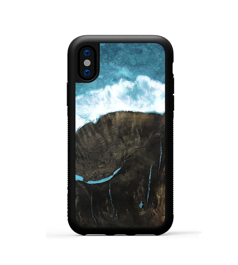 iPhone Xs Wood Phone Case - Ocean (Coastal, 802474)