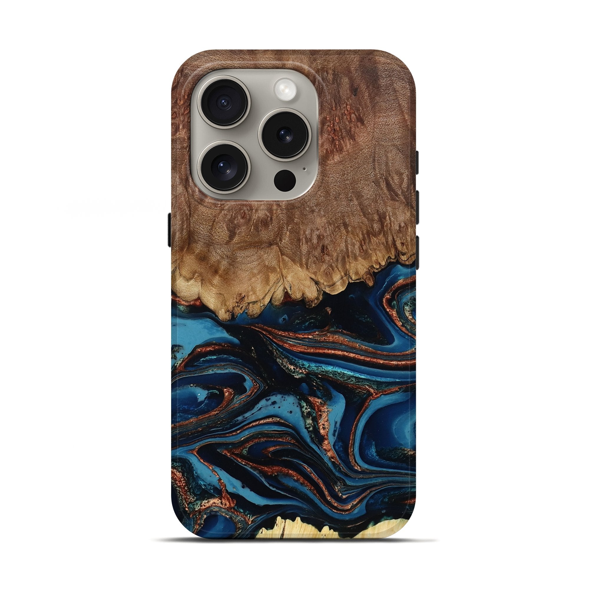Carved iPhone 16 Pro Max スタビライズドウッド ケース iPhone 16 Pro Live Edge Wood Phone Cases by Carved