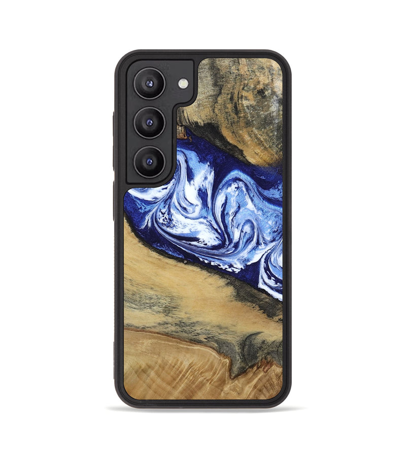 Galaxy S23 Wood Phone Case - Edsel (Blue, 802548)