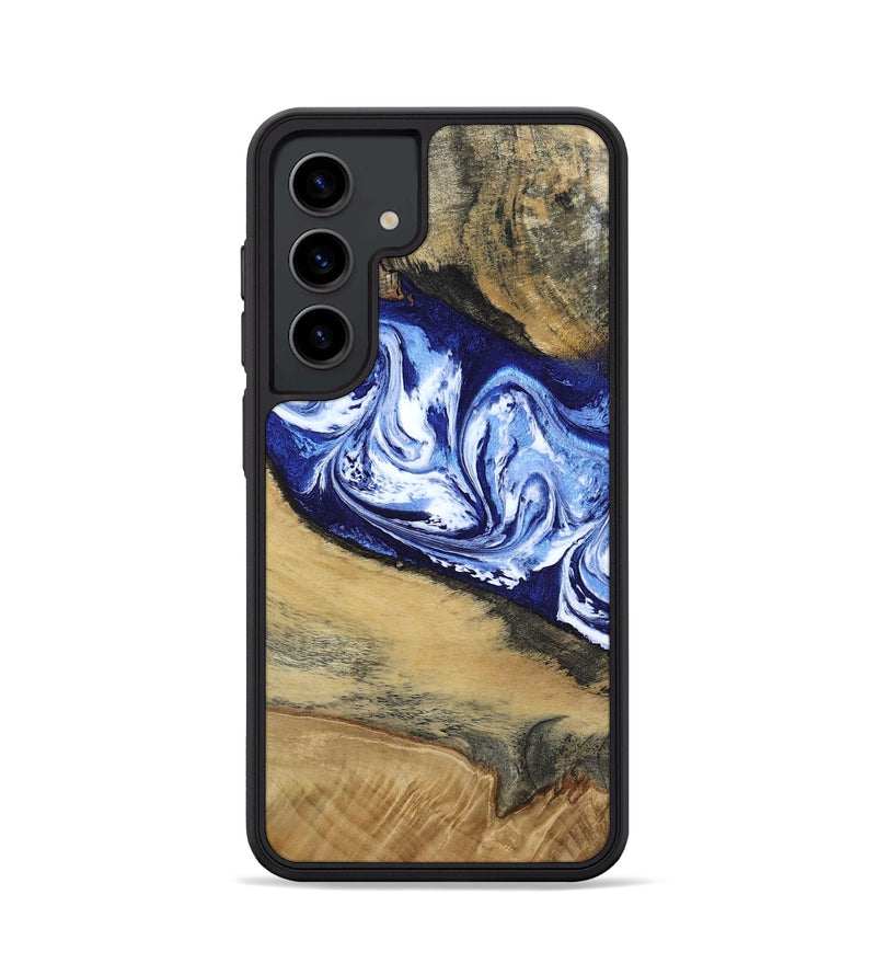 Galaxy S24 Wood Phone Case - Edsel (Blue, 802548)