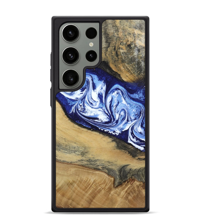 Galaxy S24 Ultra Wood Phone Case - Edsel (Blue, 802548)