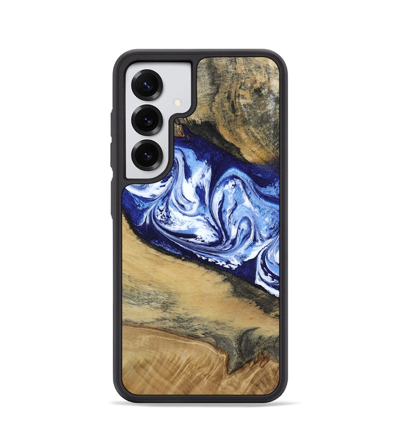 Galaxy S25 Wood Phone Case - Edsel (Blue, 802548)