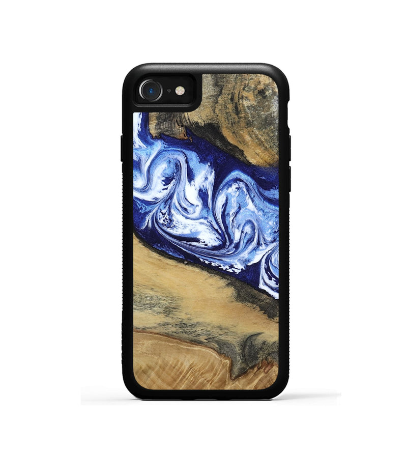 iPhone SE Wood Phone Case - Edsel (Blue, 802548)
