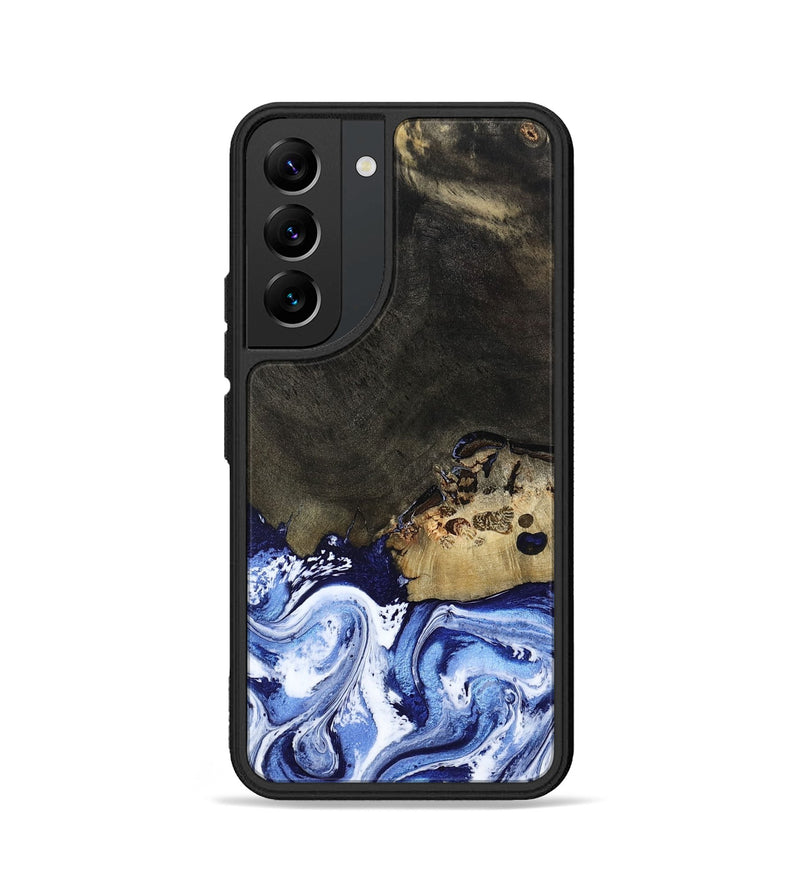 Galaxy S22 Wood Phone Case - Emanuel (Blue, 802605)