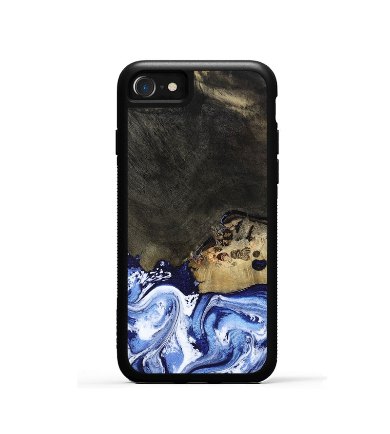 iPhone SE Wood Phone Case - Emanuel (Blue, 802605)