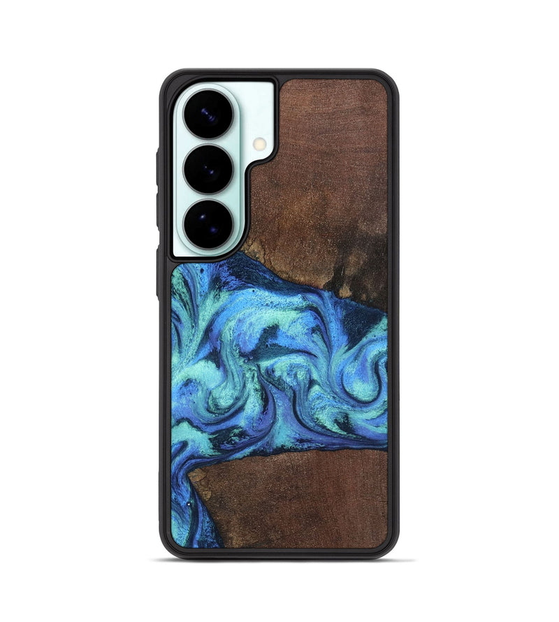 Galaxy S26 Wood Phone Case - Winston (Blue, 802607)