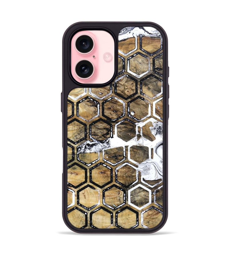 iPhone 16 Wood Phone Case - Kyrie (Pattern, 802635)