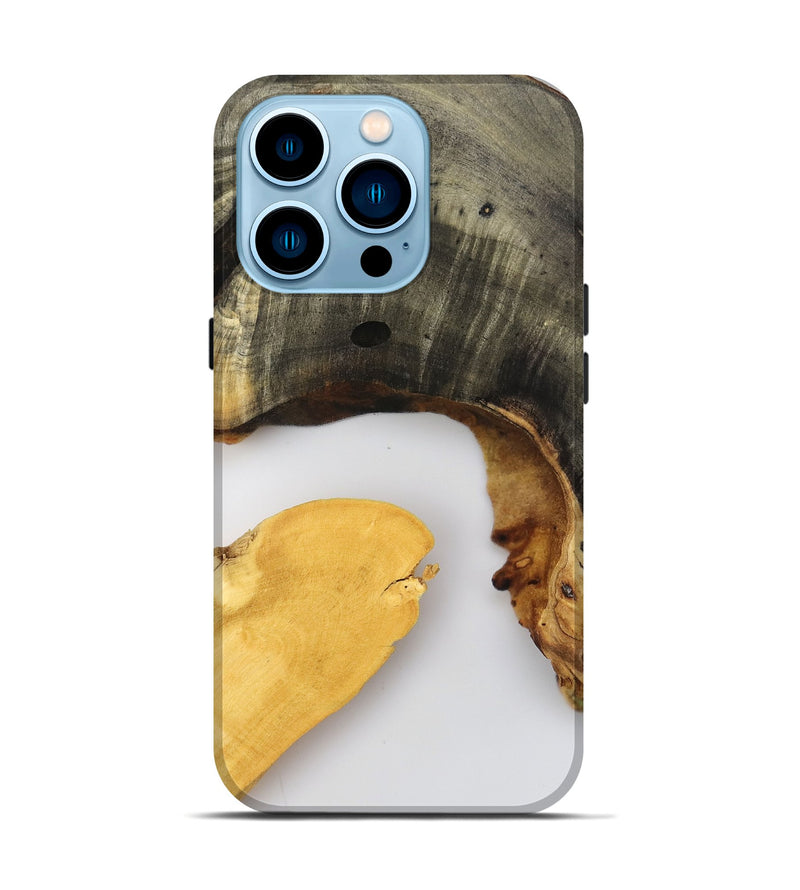iPhone 14 Pro Wood Live Edge Phone Case - Tasia (Clear, 802669)