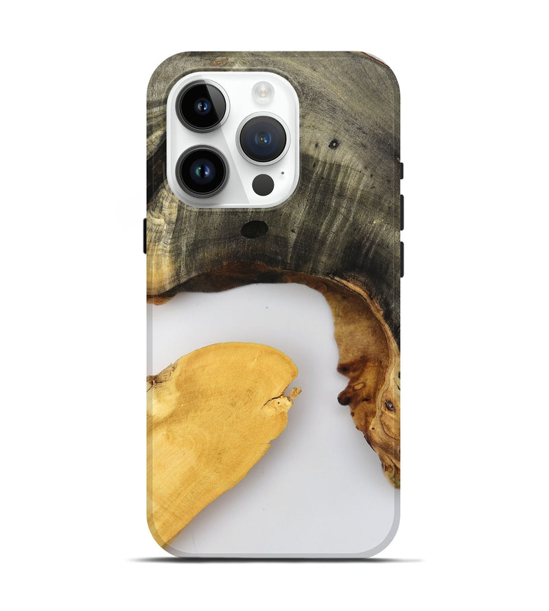 iPhone 15 Pro Wood Live Edge Phone Case - Tasia (Clear, 802669)