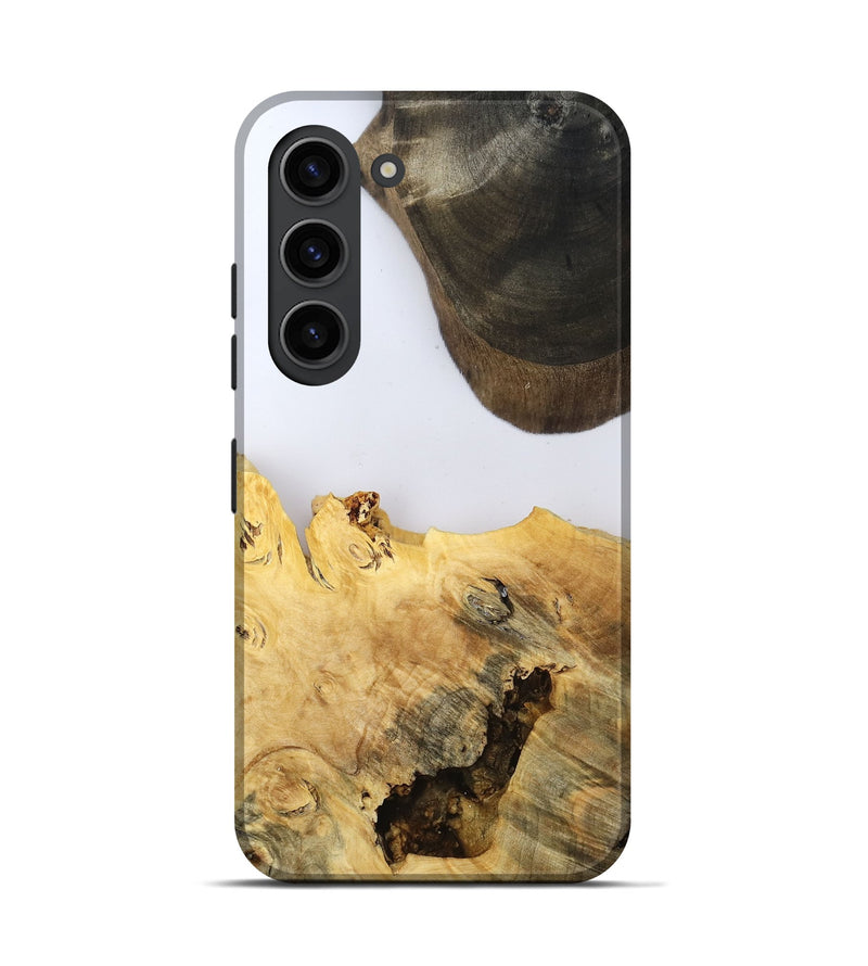 Galaxy S23 Wood Live Edge Phone Case - Alyse (Clear, 802685)