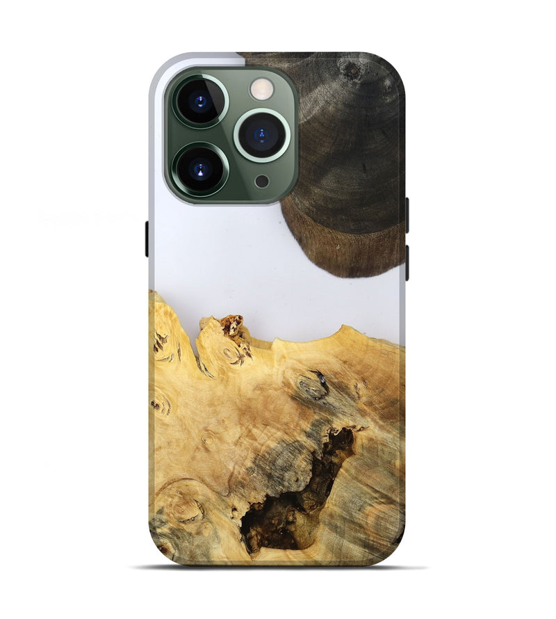iPhone 13 Pro Wood Live Edge Phone Case - Alyse (Clear, 802685)