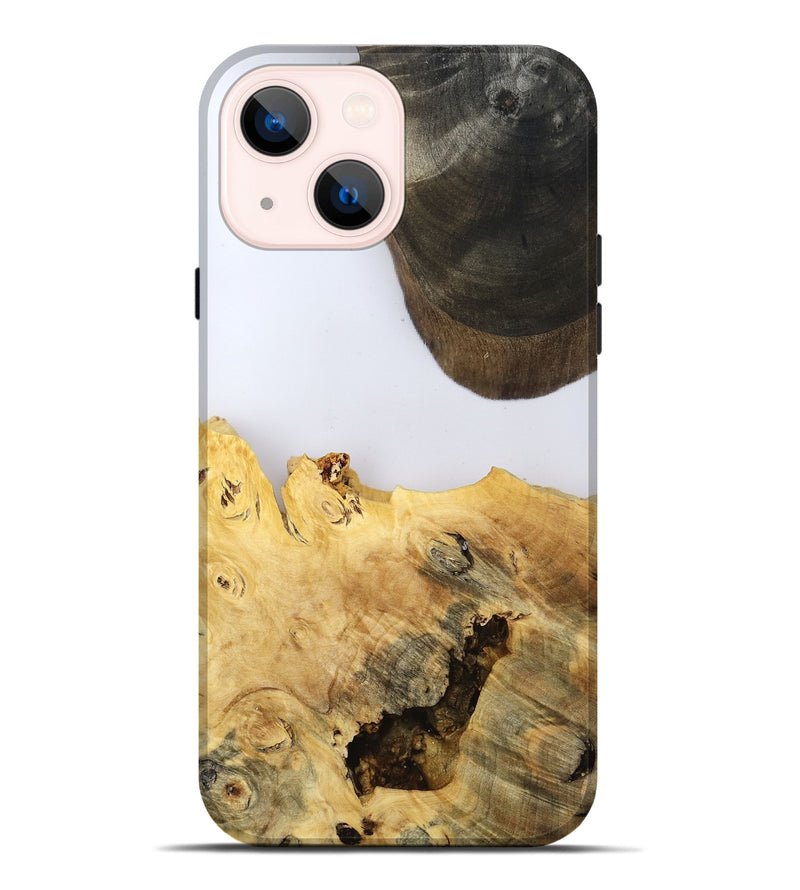 iPhone 14 Plus Wood Live Edge Phone Case - Alyse (Clear, 802685)