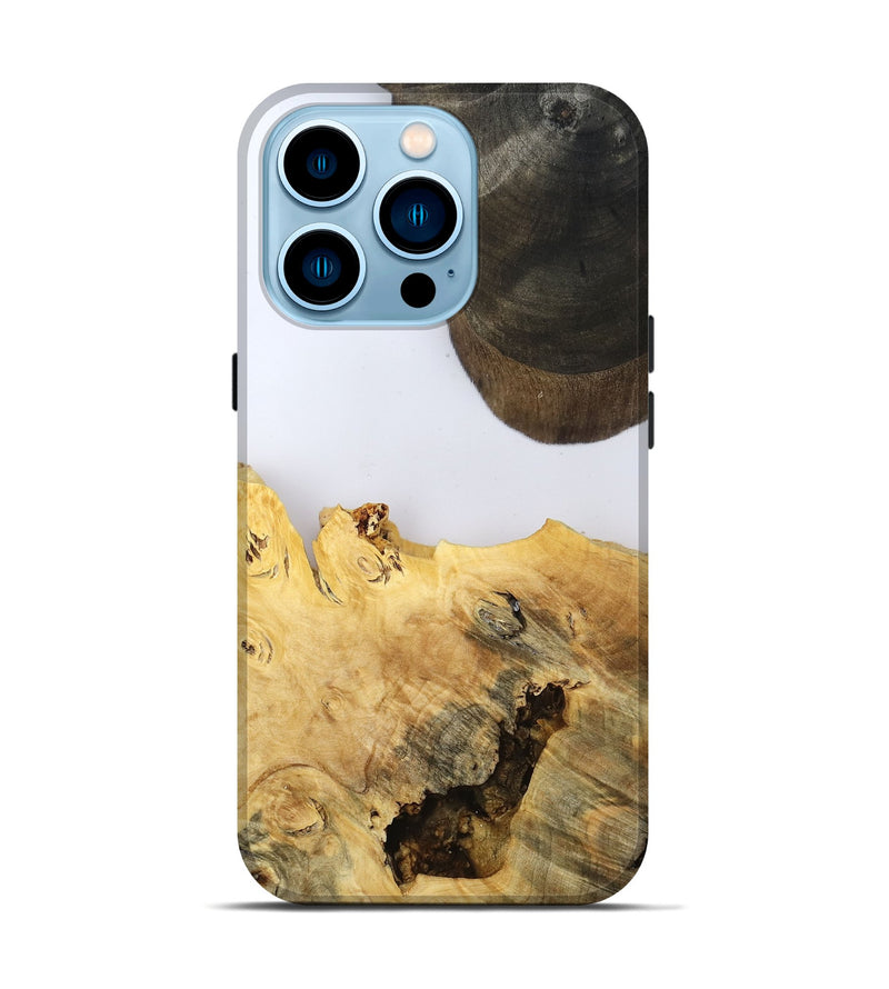 iPhone 14 Pro Wood Live Edge Phone Case - Alyse (Clear, 802685)