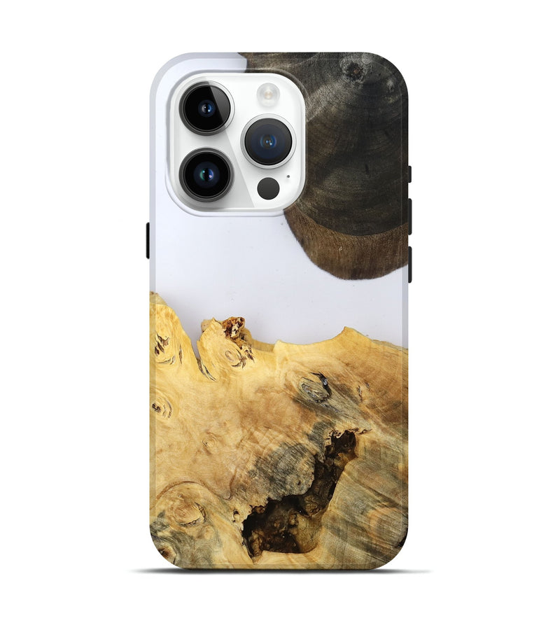 iPhone 15 Pro Wood Live Edge Phone Case - Alyse (Clear, 802685)