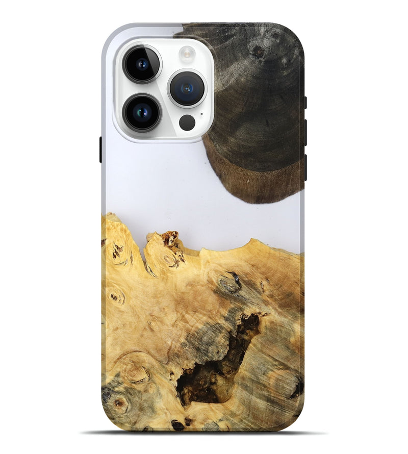 iPhone 15 Pro Max Wood Live Edge Phone Case - Alyse (Clear, 802685)