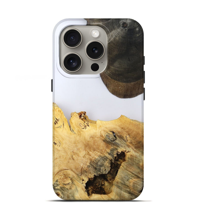 iPhone 16 Pro Wood Live Edge Phone Case - Alyse (Clear, 802685)