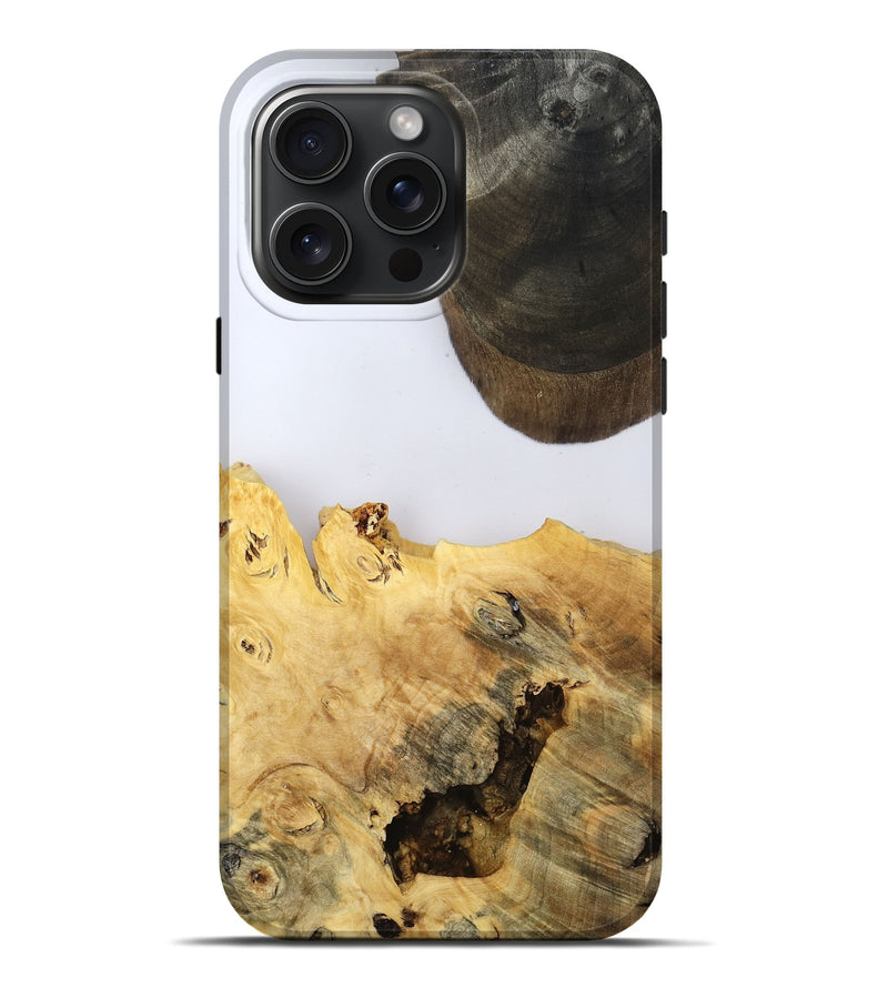 iPhone 16 Pro Max Wood Live Edge Phone Case - Alyse (Clear, 802685)