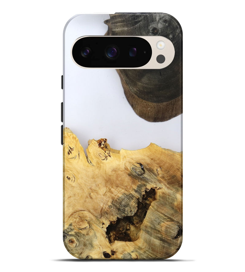 Pixel 9 Pro XL Wood Live Edge Phone Case - Alyse (Clear, 802685)