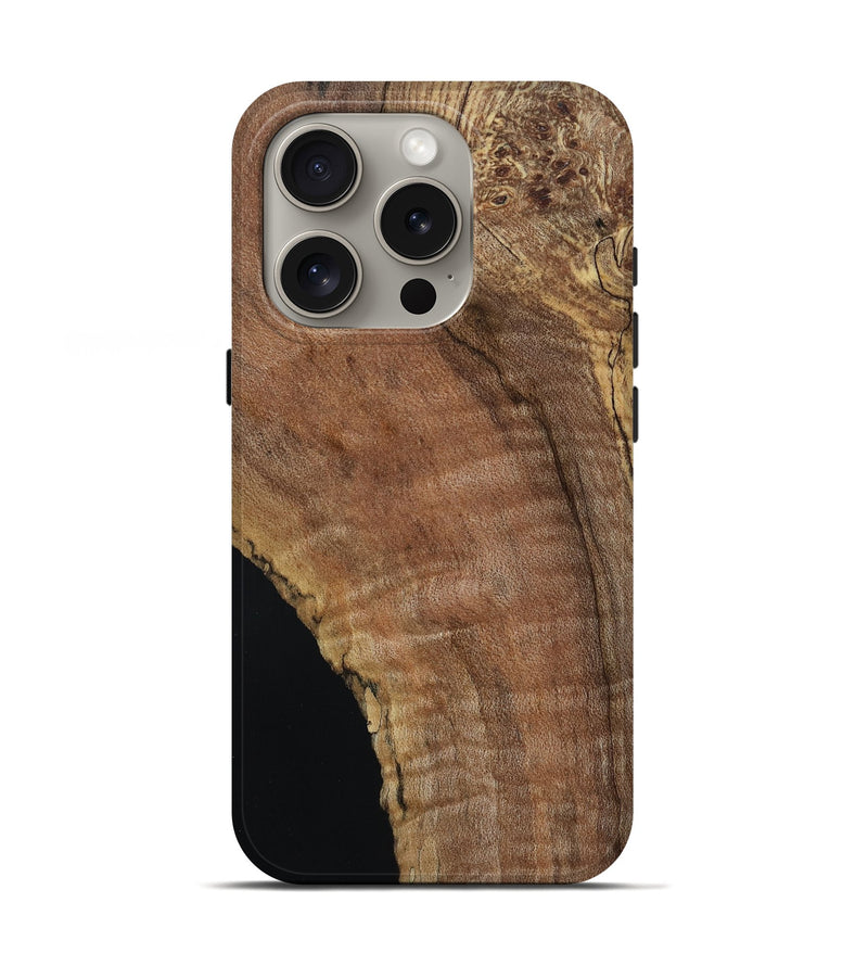 iPhone 16 Pro Wood Live Edge Phone Case - Kya (Wood Burl, 802691)