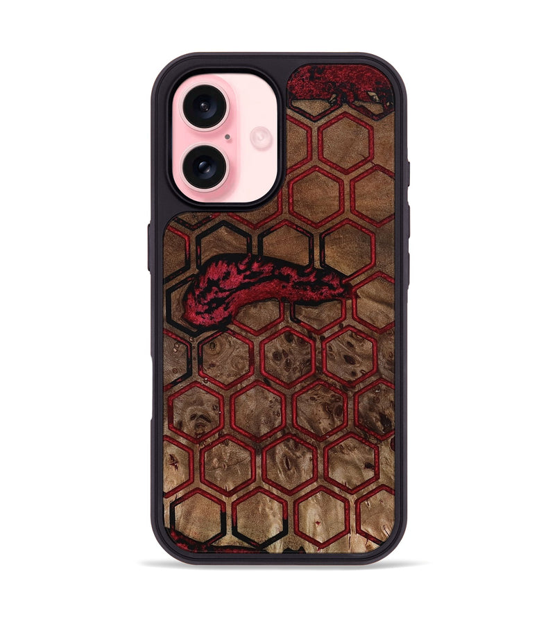iPhone 16 Wood Phone Case - Anitra (Pattern, 802700)