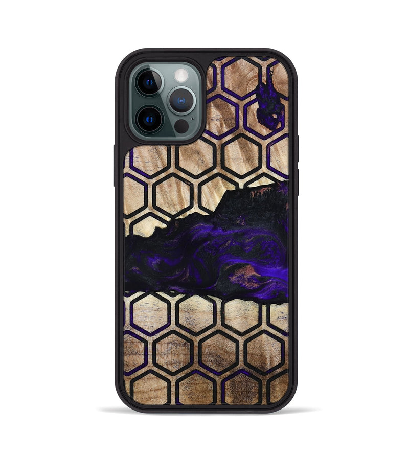 iPhone 12 Pro Wood Phone Case - Warren (Pattern, 802725)