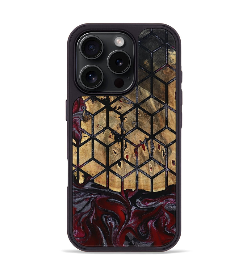 iPhone 16 Pro Wood Phone Case - Vickey (Pattern, 802728)