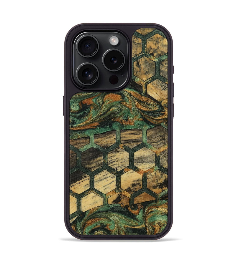 iPhone 15 Pro Wood Phone Case - Pearlie (Pattern, 802751)